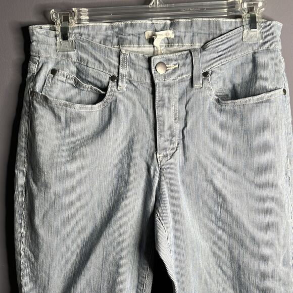 Eileen Fisher Striped Slim Boyfriend Fit Tapered Leg Size 8 - Picture 3 of 9